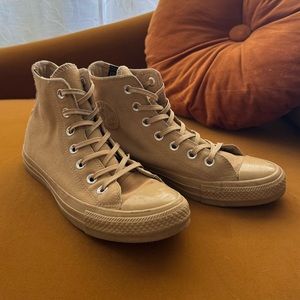 Tan Suede & Water Repellent High Top Converse